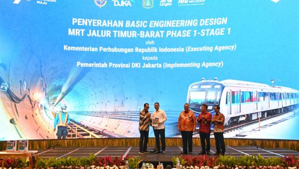 Kemenhub Serahkan Dokumen Basic Engineering Design Kepada Pemprov Dki