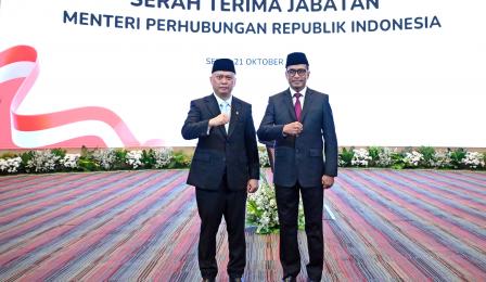 21.10.2024 Serah Terima Jabatan Menteri Perhubungan Dudy Purwagandhi Dari ...