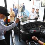 Menhub Dudy Tinjau Transportasi Banjarmasin: Dari Pelabuhan, Ramp Check Bus hingga Coba Trans Banjarbakula