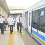 Menhub Meninjau Efektivitas dan Konektivitas Transportasi Antar Moda Kota Palembang