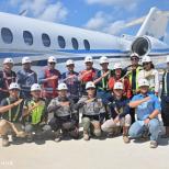 Pendaratan Perdana Pesawat Jet Berpenumpang di Bandara IKN Berlangsung Mulus