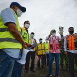 Menhub Inspeksi Manajemen Pengelolaan Air Bandara Halim Perdanakusuma