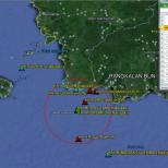 Posisi Kapal Kementerian Perhubungan Dalam Pencarian Korban Air Asia QZ 8501