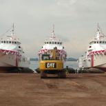 Kemenhub Luncurkan 3 Unit Kapal Navigasi Produksi Galangan Kapal Batam
