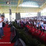 Kampanyekan Keselamatan Jalan Di Soreang Bandung, Menhub Minta Warga Selalu Gunakan Helm Dan Kurangi Kecepatan Berkendara