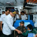 Tinjau Kesiapan Arus Balik di Stasiun Madiun, Menhub Apresiasi Pelayanan Prima PT KAI