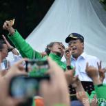 Kumpul Bareng Pengemudi Ojek Online, Menhub Minta Pengemudi dan Aplikator Selalu Kompak