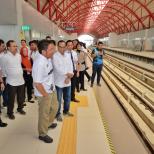 Pastikan Layanan Membaik, Menhub Tinjau Secara Berkala Pengoperasian LRT Sumsel