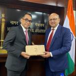 Tiba di India, Menhub bertemu Tiga Pihak Jajaki Peluang Kerja Sama Penerbangan