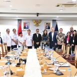 MENHUB BERTEMU EU-ASEAN BUSINESS COUNCIL BAHAS PELUANG KERJASAMA DAN INVESTASI