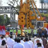 Pembangunan LRT Fase 1B rute Velodrome – Manggarai Resmi Dimulai; Menhub Apresiasi Konsistensi Pemprov DKI Kembangkan Transportasi Massal Perkotaan