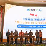 Pemerintah Indonesia dan JICA Tandatangani Risalah Pembahasan Penilaian Proyek Pembangunan MRT Koridor Timur – Barat Fase 1 Tahap 1