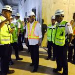 Menhub Lakukan Pengecekan Proyek Terowongan Bawah Tanah MRT