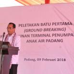 Menhub Ground Breaking Proyek Pembangunan Terminal Tipe A Padang Sumatera Barat