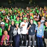 Menhub Imbau Para Pengemudi Ojek Online Perempuan Untuk Sadar Keselamatan Berkendara