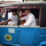 Temui Pengemudi Bajaj, Menhub Bajaj Adalah Angkutan Feeder Yang Diperlukan Masyarakat