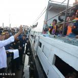 Tinjau Pelabuhan Kaliadem, Menhub Pastikan Pelayanan dan Keselamatan Pelayaran Rakyat Berjalan Baik