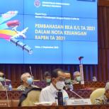 PEROLEH PAGU ANGGARAN TAHUN 2021 SEBESAR RP. 45 TRILIUN, MENHUB SAMPAIKAN RENCANA KERJA PEMERINTAH TAHUN 2021