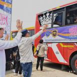 Menhub Lepas Keberangkatan Penumpang Mudik Gratis dengan Bus