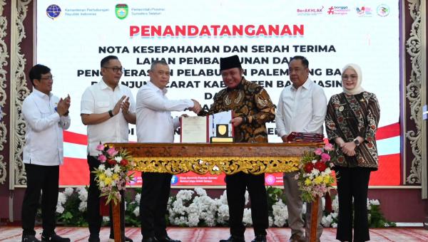 Kemenhub Sepakati Hak Pengelolaan Pelabuhan Palembang Baru Sumatra Selatan
